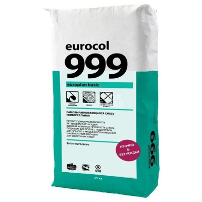 Сопутствующие материалы Самонивелирующая масса Forbo 999 Europlan Basic 25 кг Самонивелирующаяся масса Forbo 999 Europlan Basic 25 кг фото 1 | FLOORDEALER